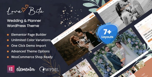 Lovebite –  Wedding  Planner WordPress Theme