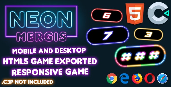 Neon Mergis – HTML5 Game