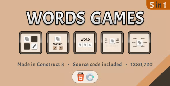 Words Games – HTML5 Educational Game