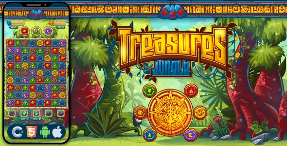 Treasure Jungle – HTML5 Game, Construct 3