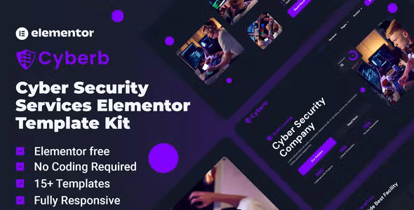 Cyberb – Cyber Security Services Elementor Template Kit