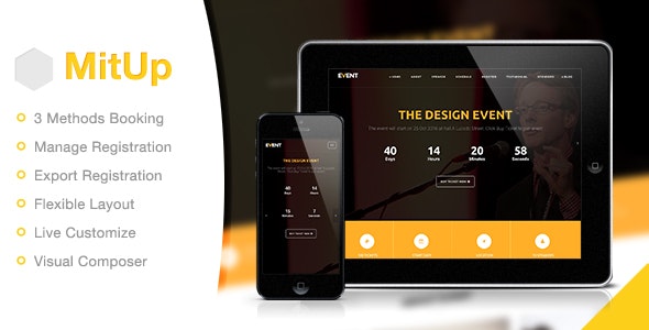 MitUp – Event  Conference WordPress Theme