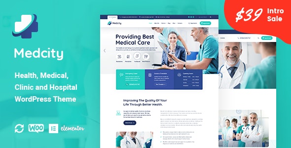 Medcity – Health  Medical WordPress Theme 1.0.2