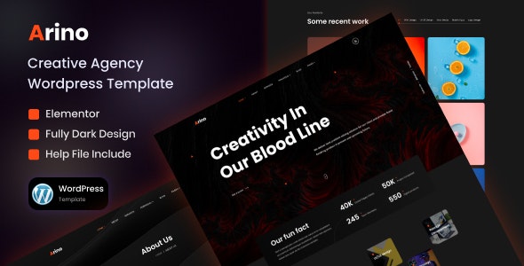 Arino – Creative Agency WordPress Theme