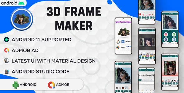 3D Photo Maker – 3D PhotoEditor | Photo Frame Maker | Android App | Admob Ads