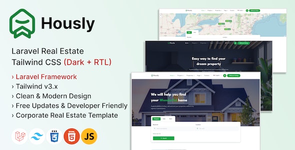 Hously – Laravel Real Estate Multilingual System 1.11.2