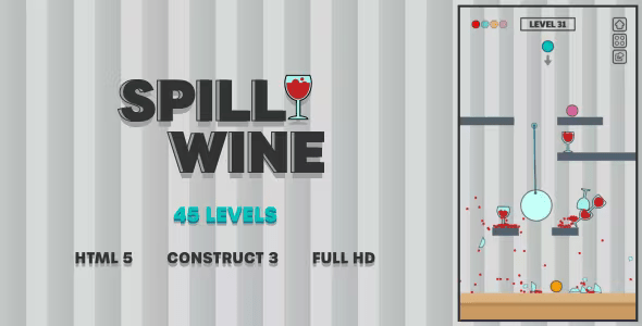 Spill Wine – HTML5 Game (Construct3)