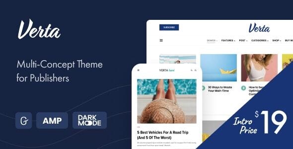 Verta – Multi-Concept WordPress Theme for Modern Publishers 1.0.7