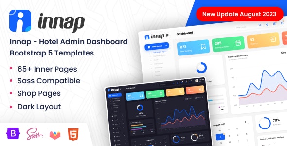 Innap – Hotel Admin Dashboard Bootstrap 5 Templates