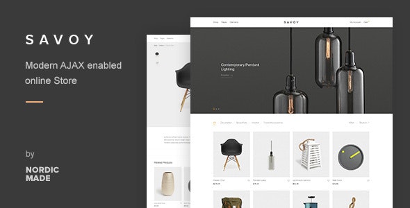 Savoy – Minimalist AJAX WooCommerce Theme