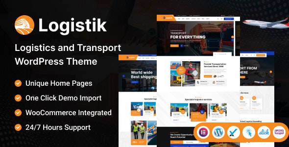 Logistik – Transport  Logistics WordPress Theme