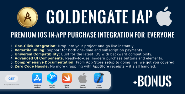 GoldenGate IAP – a MustHave Module for any iOS app, written in Swift