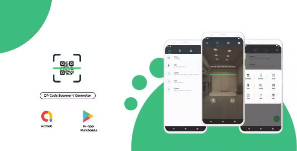 QR Code Scanner & Generator – Admob + In-app Purchases