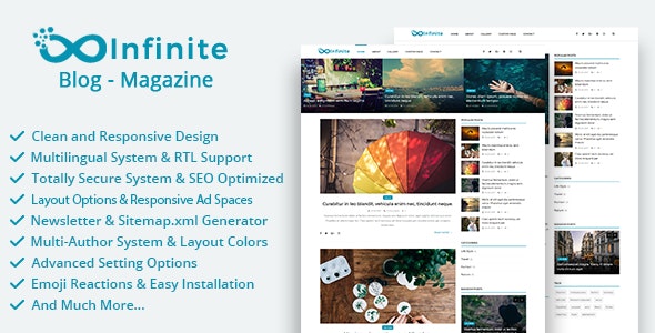 Infinite – Blog  Magazine Script 4.2.1