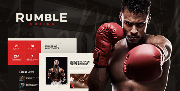 Rumble | Boxing  Mixed Martial Arts Fighting WordPress Theme