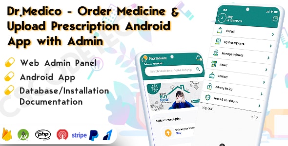 Drmedico – Online Healthcare Android App with Order Medicine and Upload Prescription