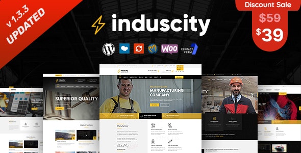 Induscity – Factory and Manufacturing WordPress Theme