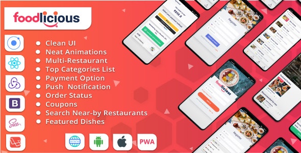 Foodlicious – Multi Restaurant Food Ordering platform developed on Ionic 5 and Laravel 7 admin panel