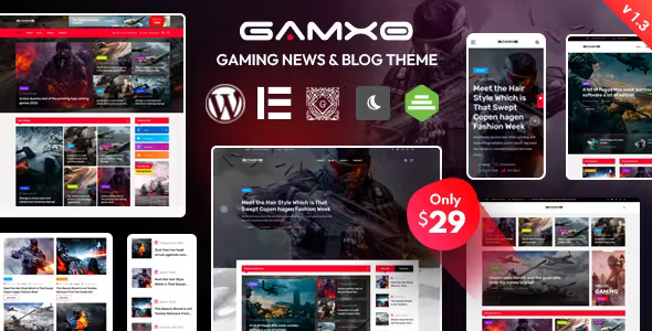 Gamxo – WordPress Gaming News & Blog Theme