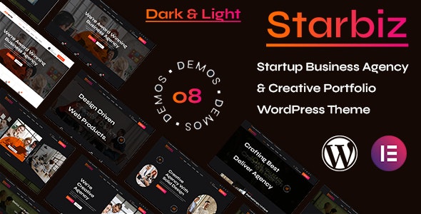 Starbiz – Startup Business Agency  Creative Portfolio WordPress Theme