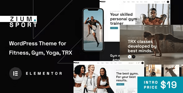 Zium – Sports and Fitness WordPress Theme