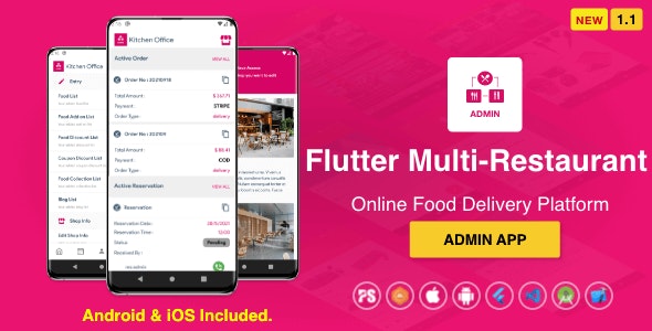 Admin App For Flutter Multi-Restaurant (1.5)