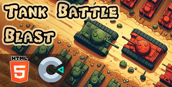 Tank Battle Blast – HTML5 Game – C3P