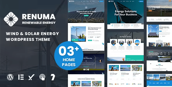 Renuma – Wind & Solar Energy WordPress Theme 1.2