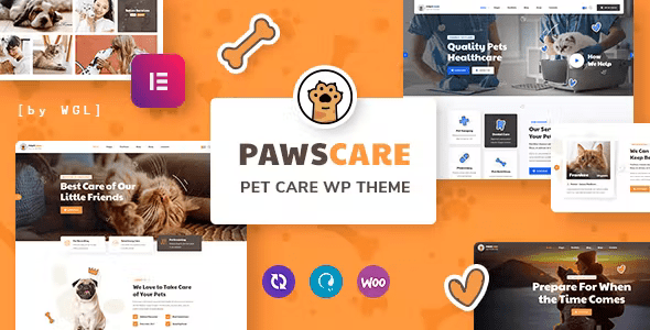 PawsCare – Pet Care & Veterinary WordPress Theme