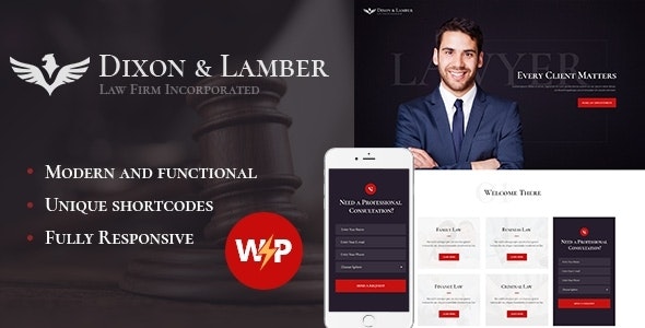 Dixon  Lamber | Law Firm WordPress Theme 1.2.5