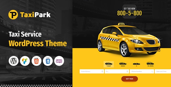 TaxiPark – Taxi Cab Service Company WordPress Theme