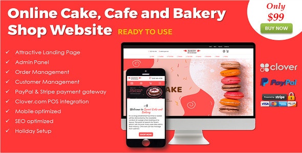 Online Cake, Cafe and Bakery Shop in ASP.NET