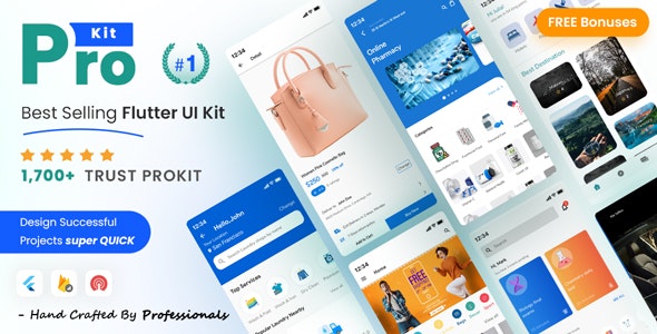 ProKit Flutter – Best Selling Flutter UI Kit  5.12.0