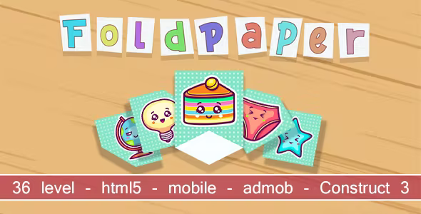 FoldPaper. html5, mobile (admob). Construct 3