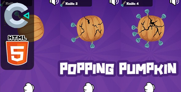 Popping Pumpkin – HTML5 Game – C3P