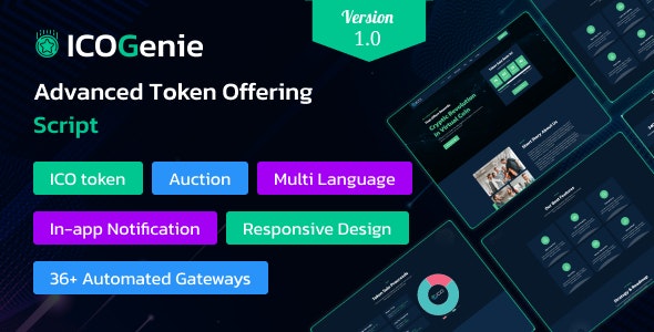 ICOGenie – Advanced Token Offering Script