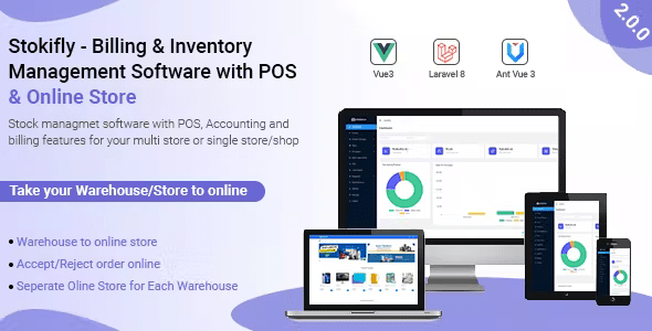 Stockifly – Billing  Inventory Management with POS and Online Shop 2.0.7