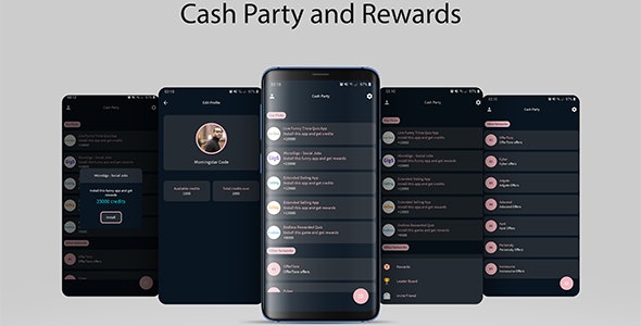 Cash Party and Rewards – 16 Offer Ad Networks and Laravel Admin Panel