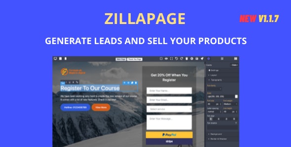 Zillapage – Landing page and Site builder 1.1.9