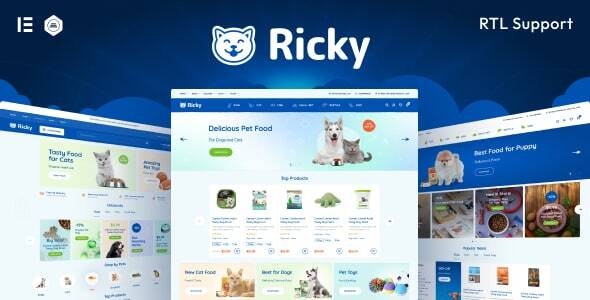 Ricky – Pet Shop  Care WooCoomerce Theme