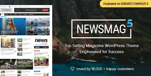 Newsmag – Newspaper  Magazine WordPress Theme