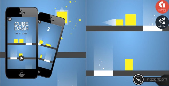 Cube Dash – Complete Unity Game + Admob