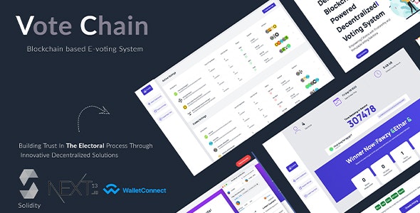 Vote Chain – Multi-Vendors Blockchain Voting Web App with next js and Solidity