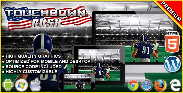 Touchdown Rush – HTML5 Sport Game