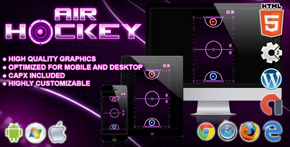 Air Hockey – HTML5 Construct 2 Game