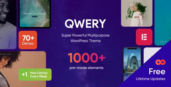 Qwery – Multi-Purpose Business WordPress  WooCommerce Theme + ChatGPT