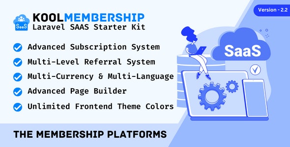 KoolMembership – Advanced Laravel SAAS Starter Kit with CRUD Generator