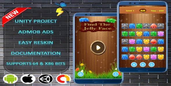 Find The JellyFace Complete Project – Admob