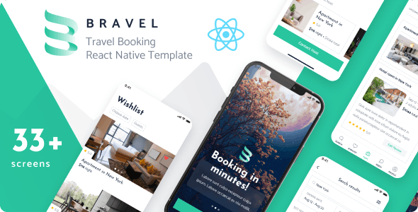 Bravel – Travel Booking React Native Template