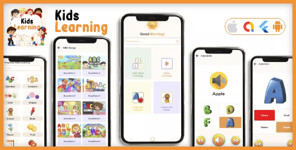 Kids learning App – kids all in one learning flutter app -Flutter Android & iOS App -V2